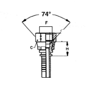 sezione FEMMINA DIRITTA JIC  SV. 74°