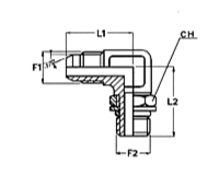 sezione NIPLES 90° MASCHIO JIC MASCHIO GAS CIL. ORIENTABILE